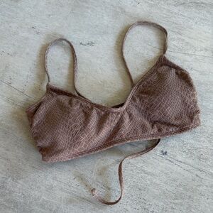 Xhilaration Textured Tan Bikini Top